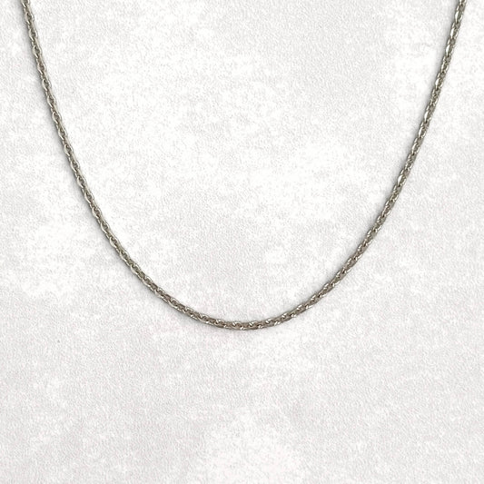 Silver Rolo Charm Necklace