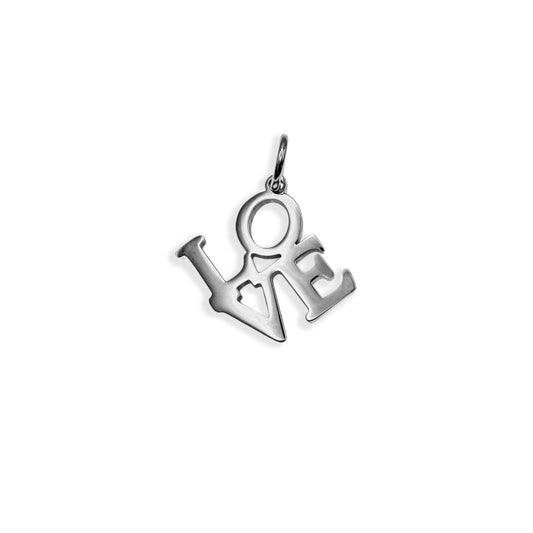 Silver LOVE Charm