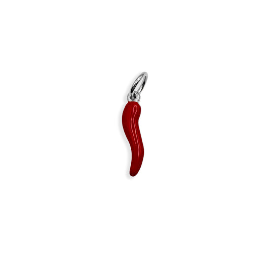 Red Chilli Charm - Silver