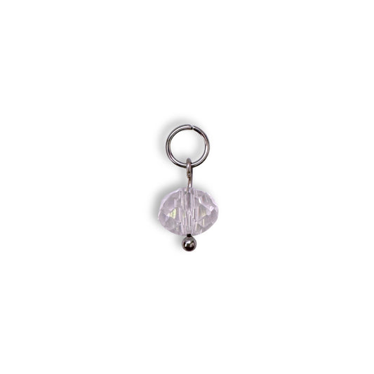 Sparkle Bead Charm - Silver