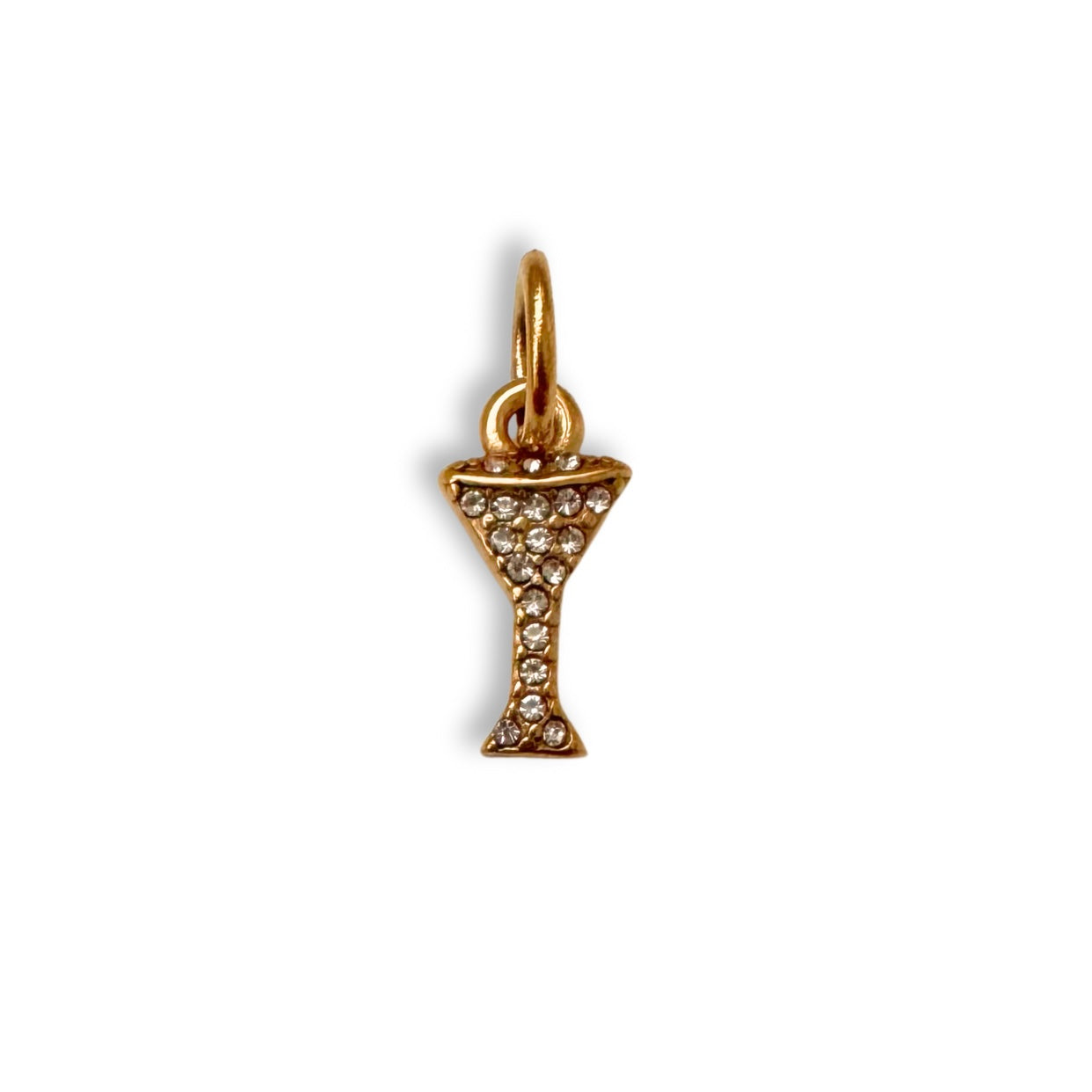 Gold Small Jewel Cocktail Charm