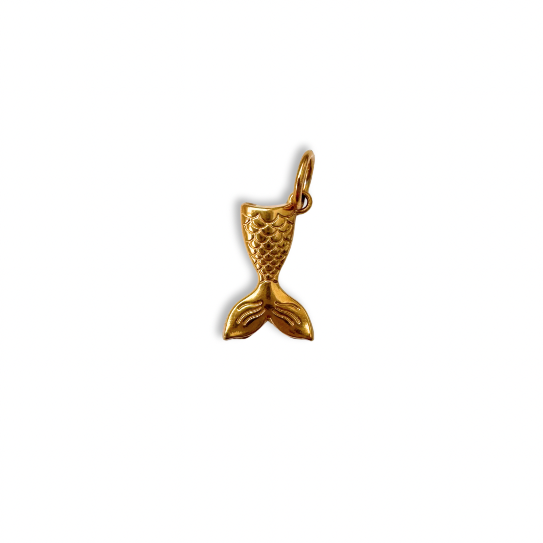 Gold Mermaid Tail Charm