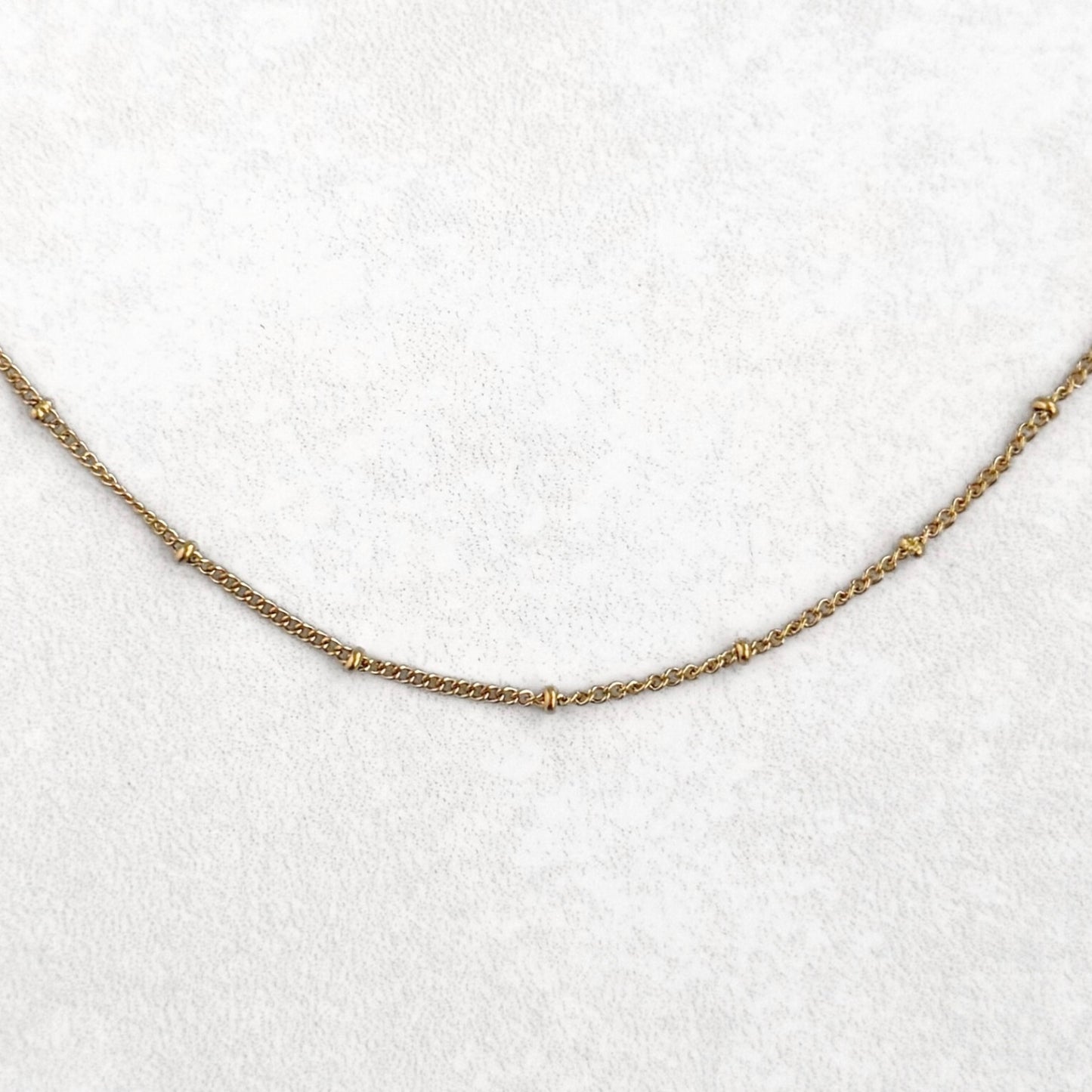 Gold Satellite Charm Necklace