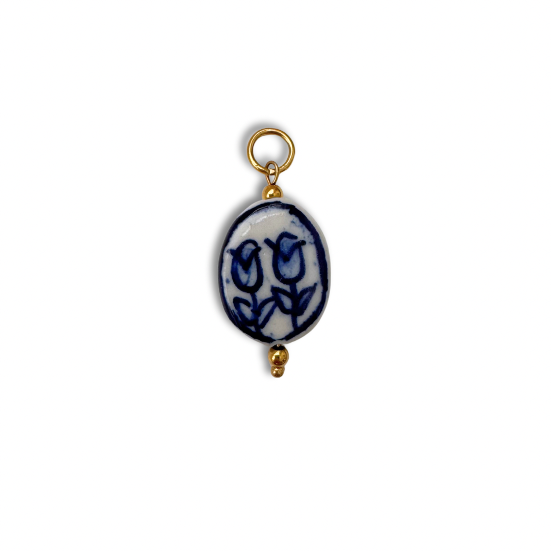 Large Tulip Charm - Gold