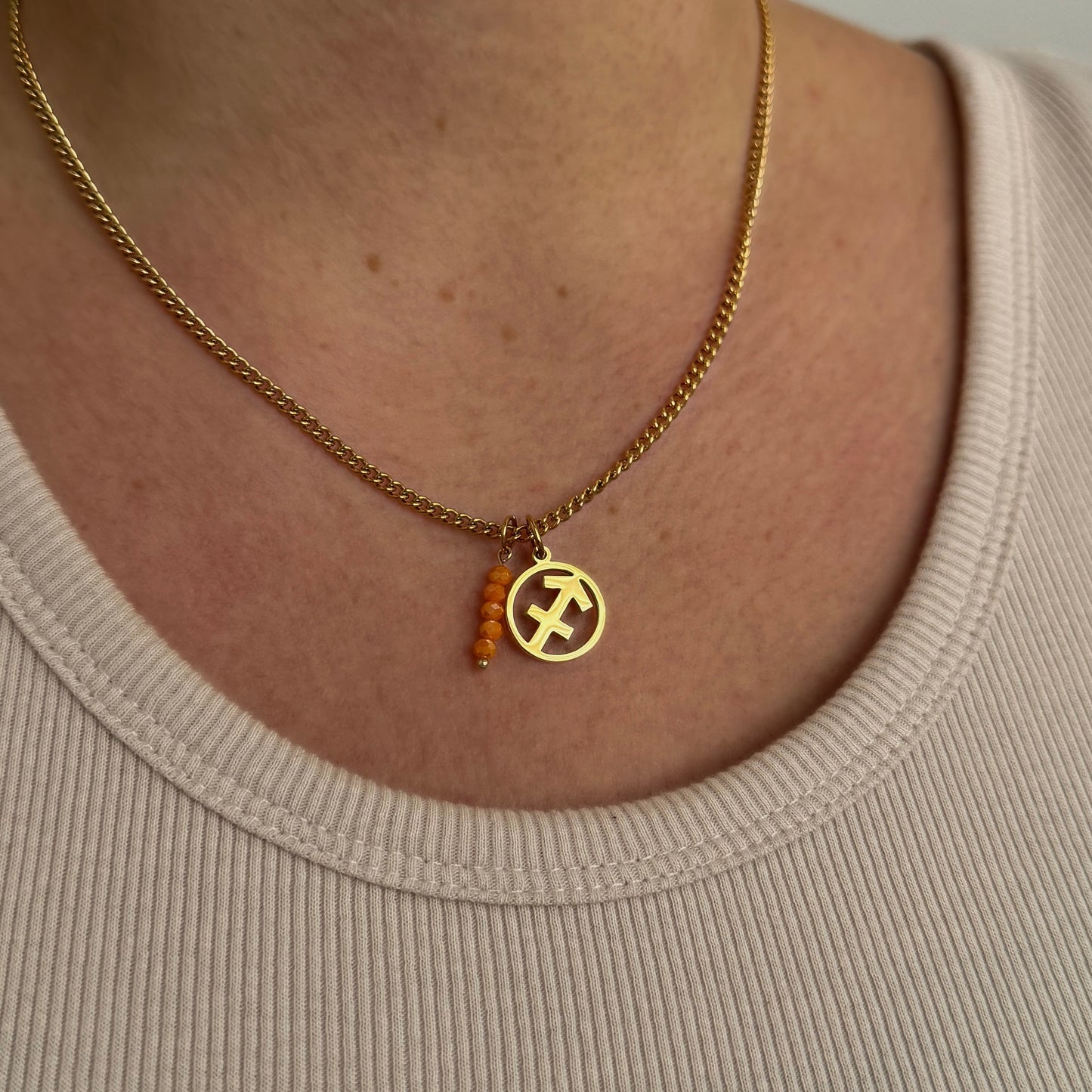 Gold Zodiac Charm