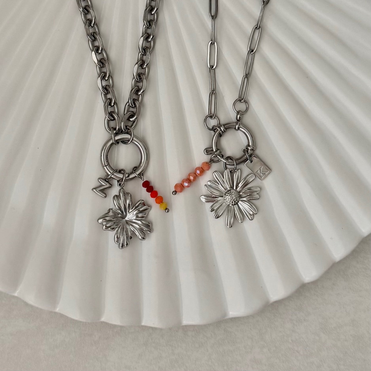 Silver Cherry Blossom Charm