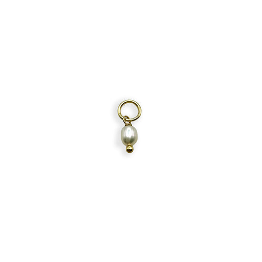 Gold Mini Pearl Charm