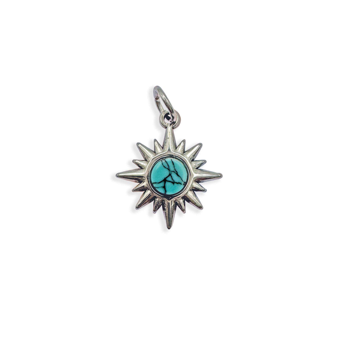 Silver North Star Charm