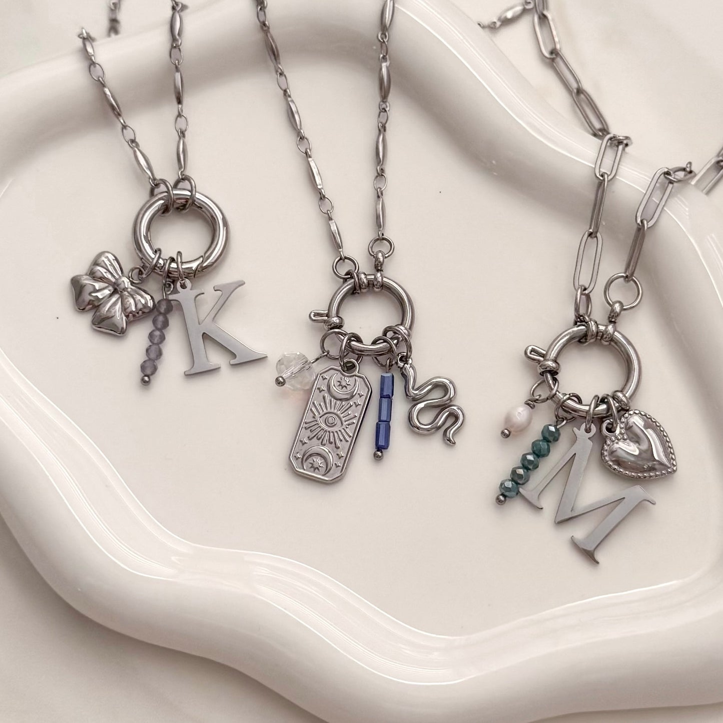 Silver Serpent Charm