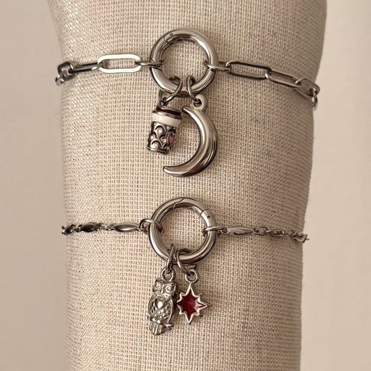 Silver Owl Charm