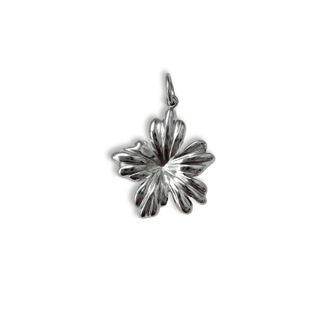 Silver Cherry Blossom Charm