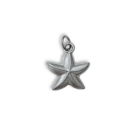 Silver Chunky Starfish Charm
