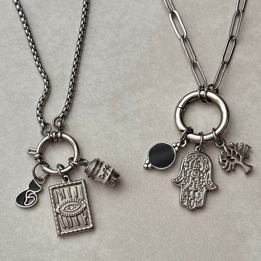 Silver Evil Eye Hand Charm
