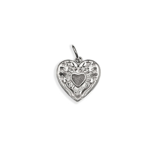 Silver Leila Heart Charm