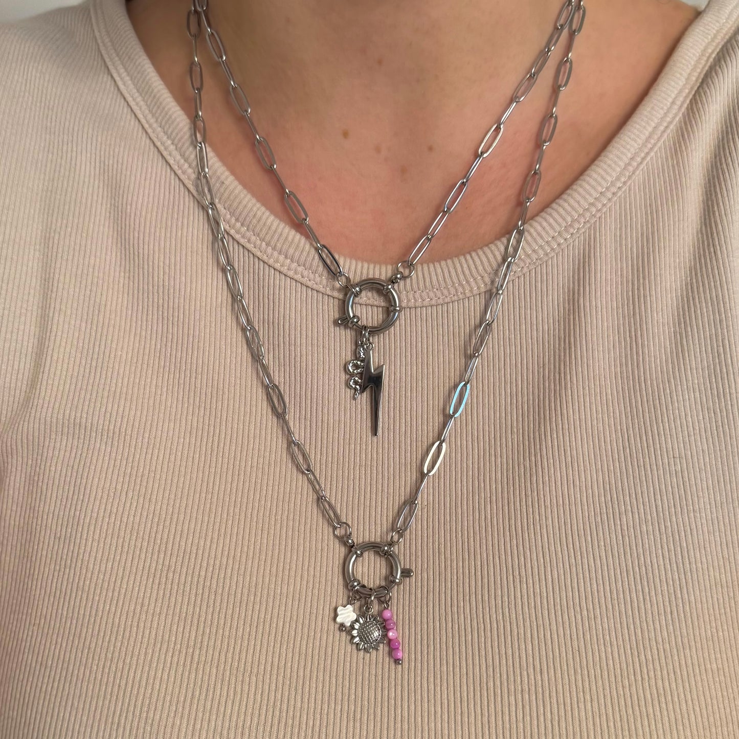 Silver Snake Charm