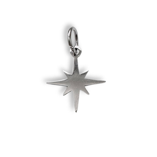 Silver Plain Star Charm