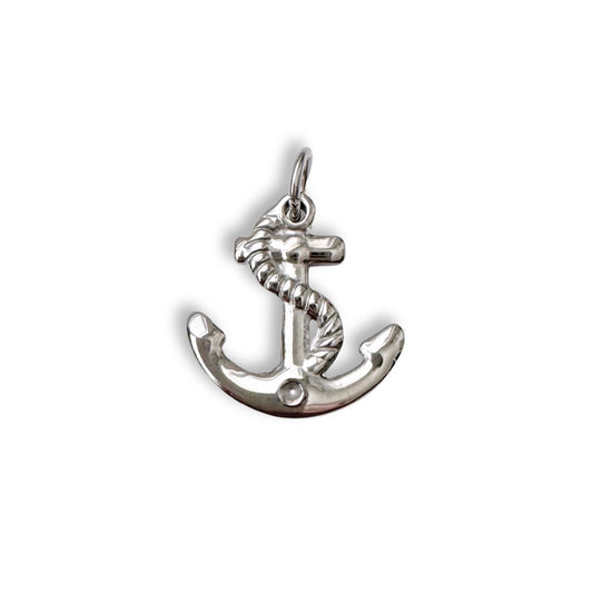 Silver Chunky Anchor Charm