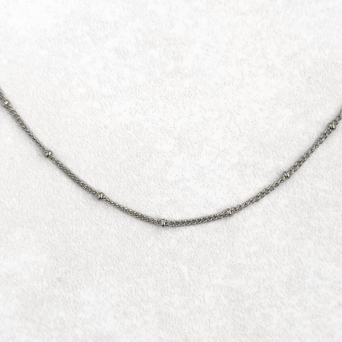 Silver Satellite Charm Necklace