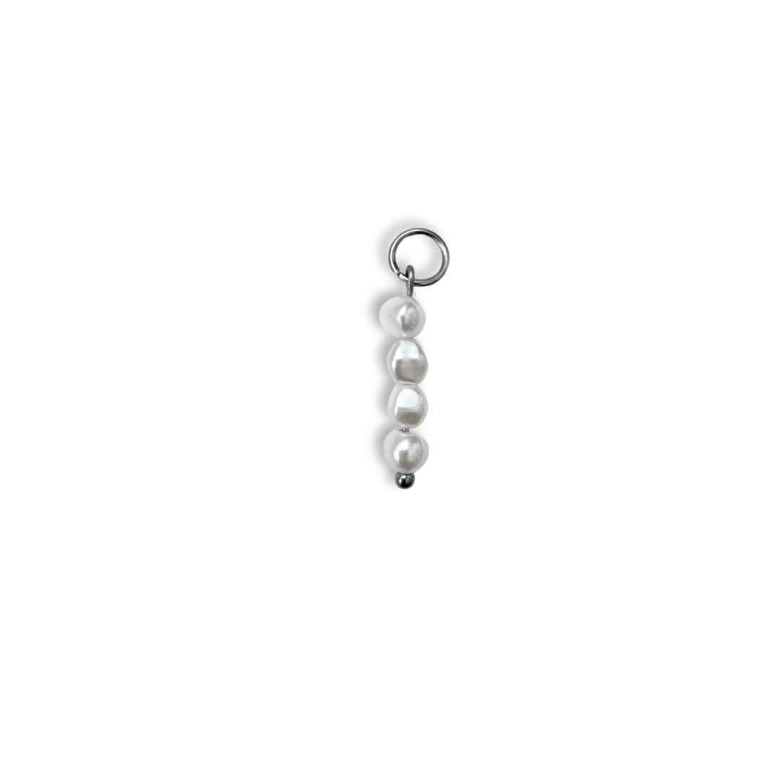 String Of Pearls Charm - Silver