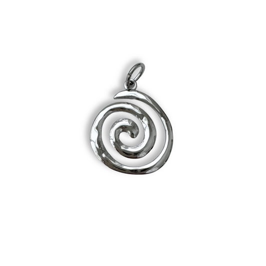 Silver Swirl Charm