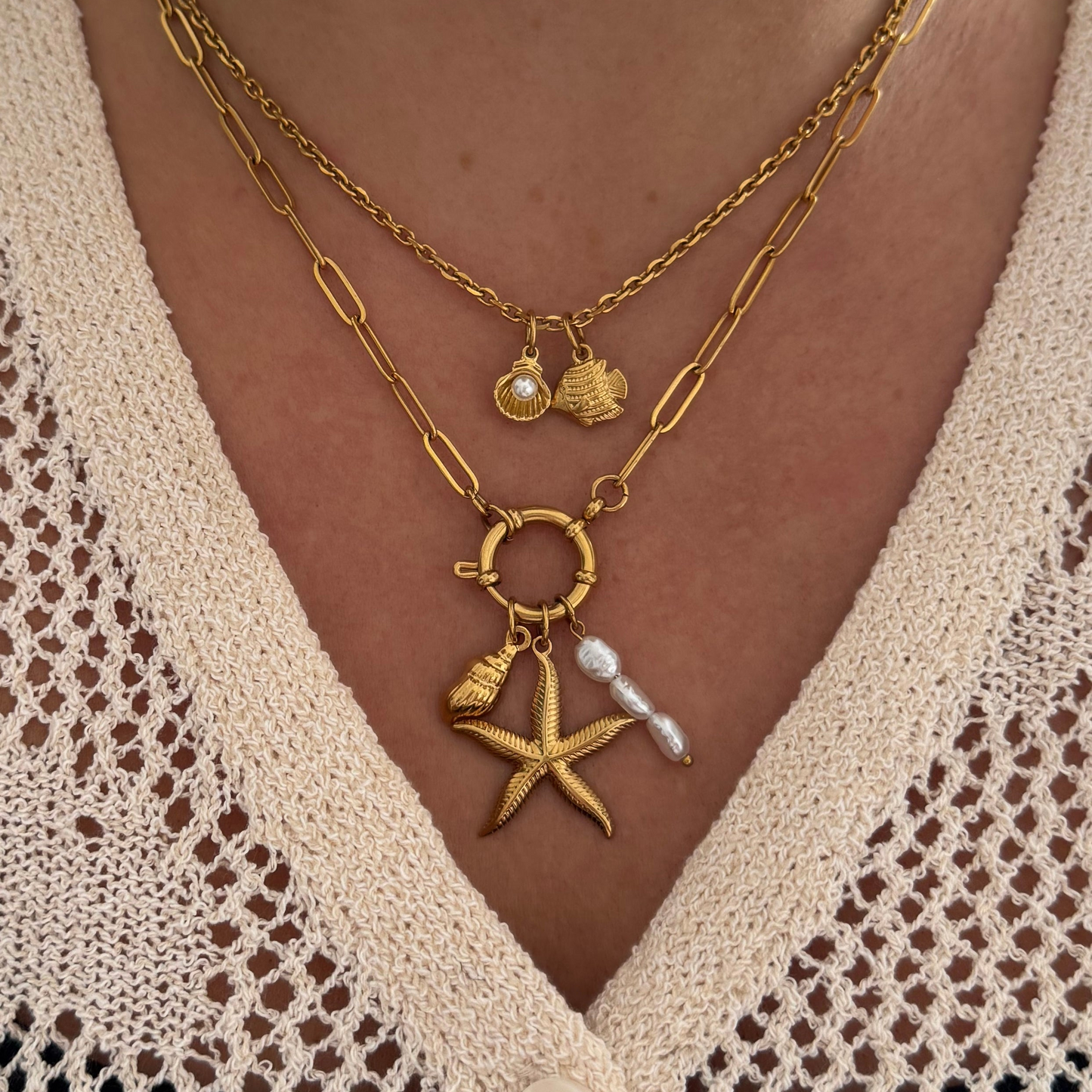 Gold Angel Fish Charm