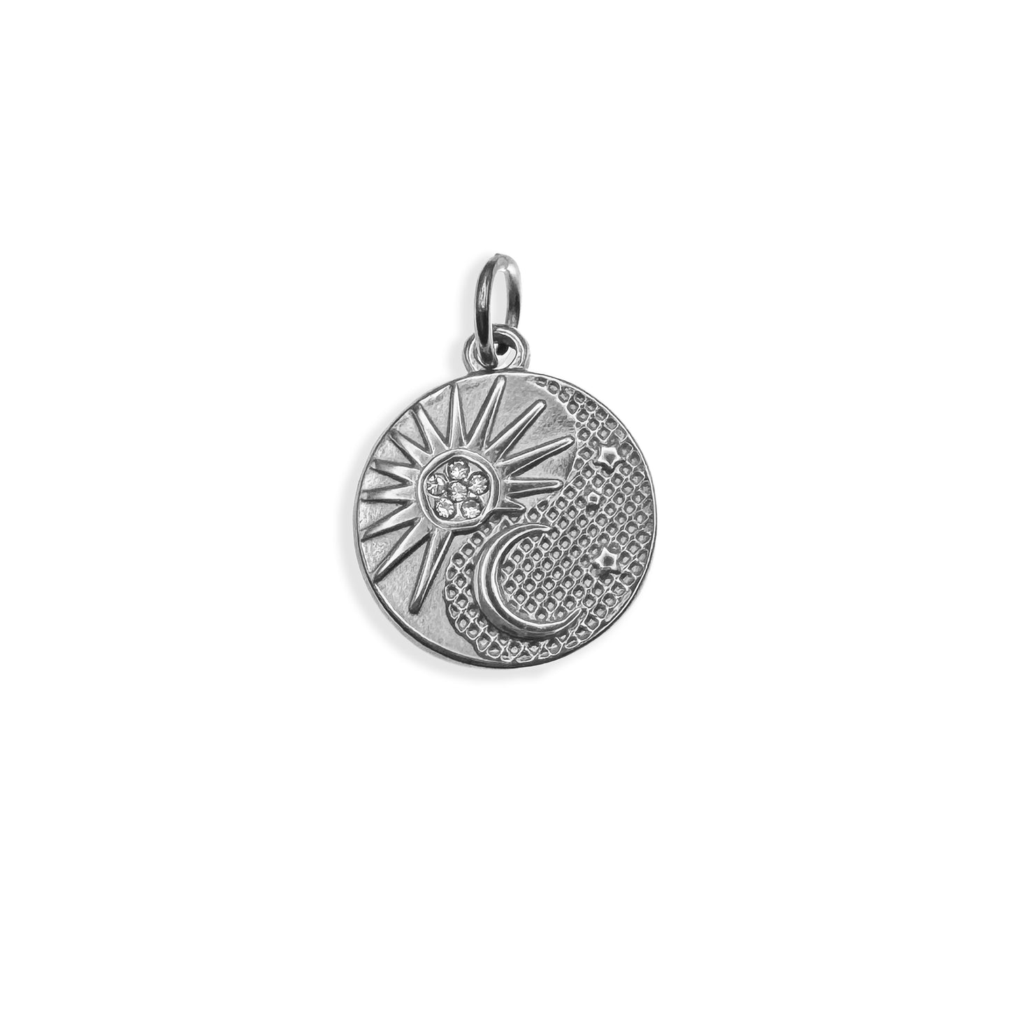 Silver Starry Night Charm
