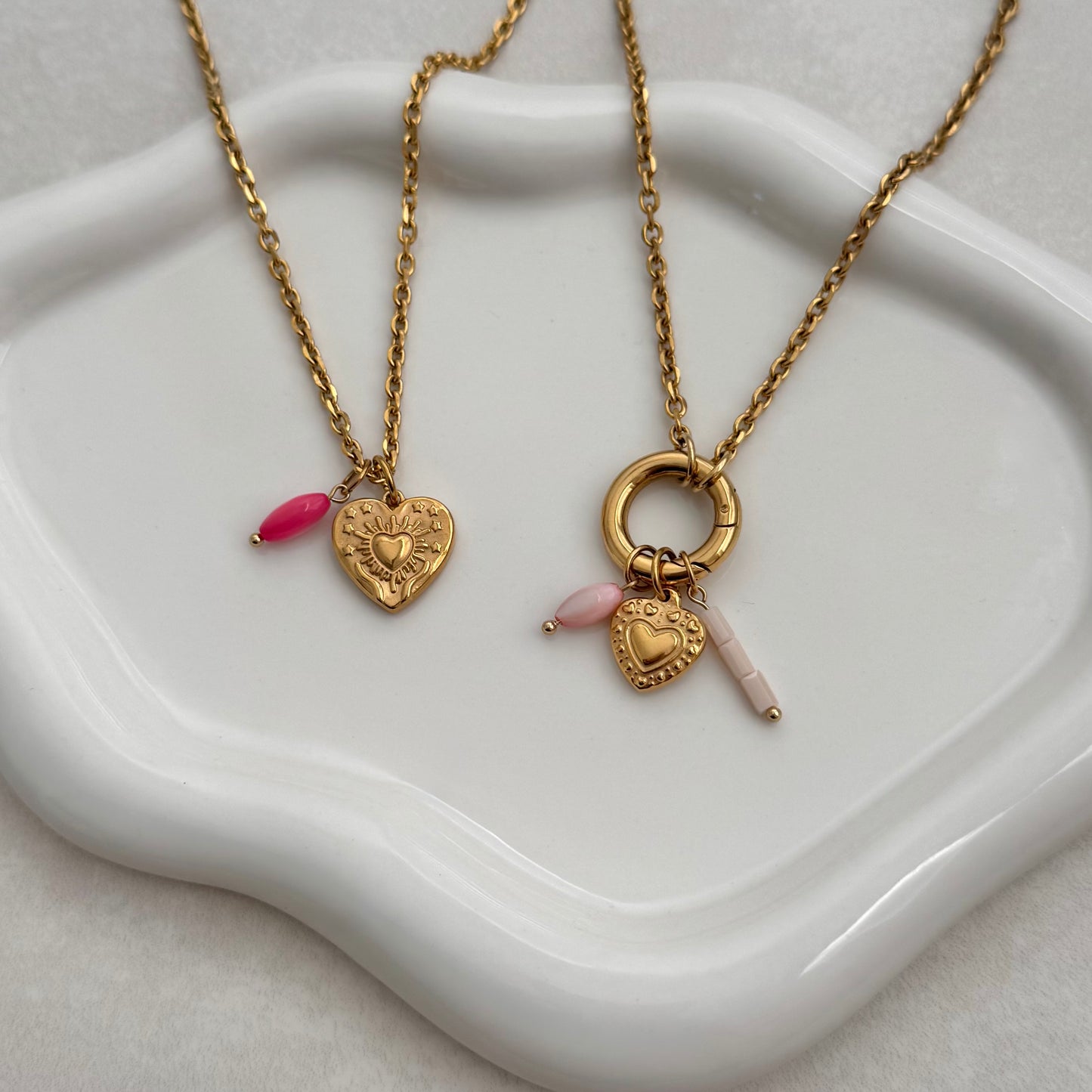 Gold Leila Heart Charm