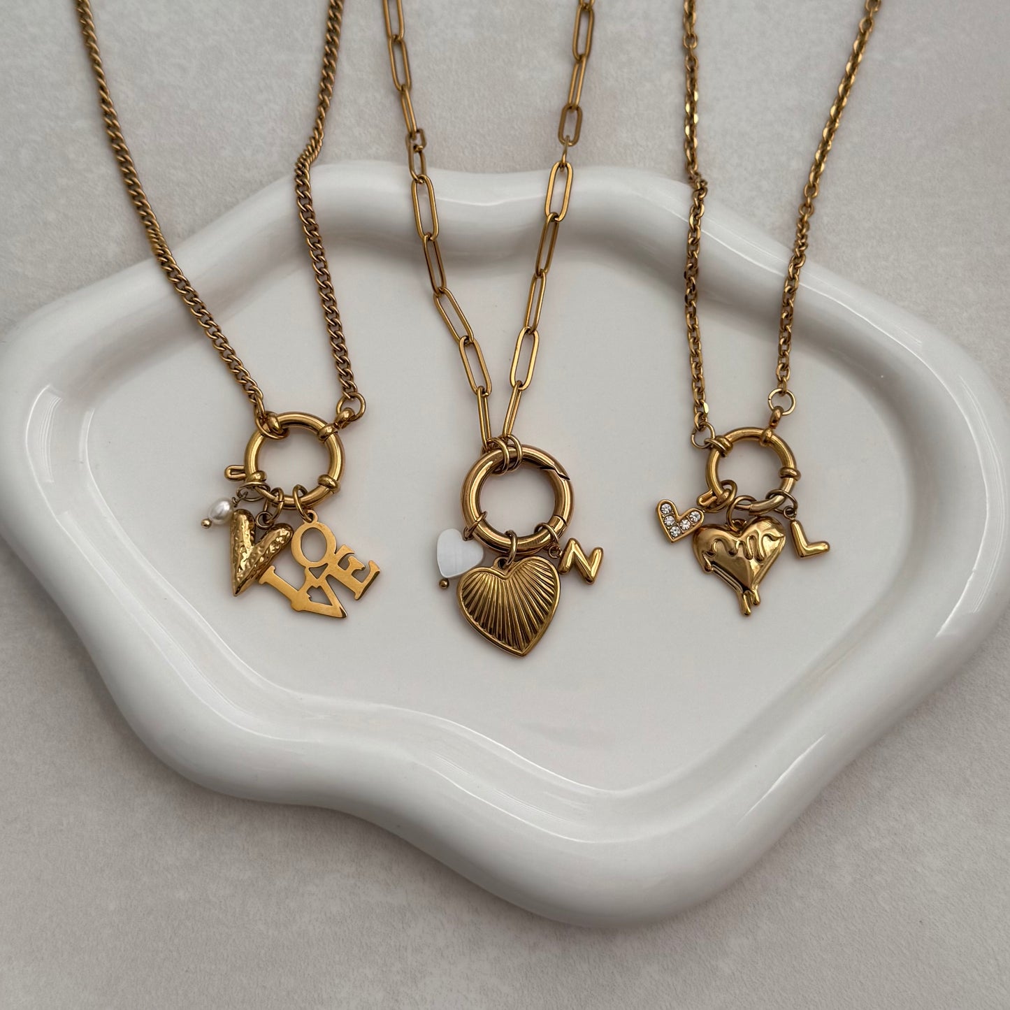 Gold Melting Heart Charm