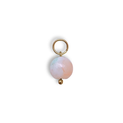 Candy Marble Beaded Charm - Gold