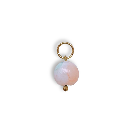Candy Marble Beaded Charm - Gold