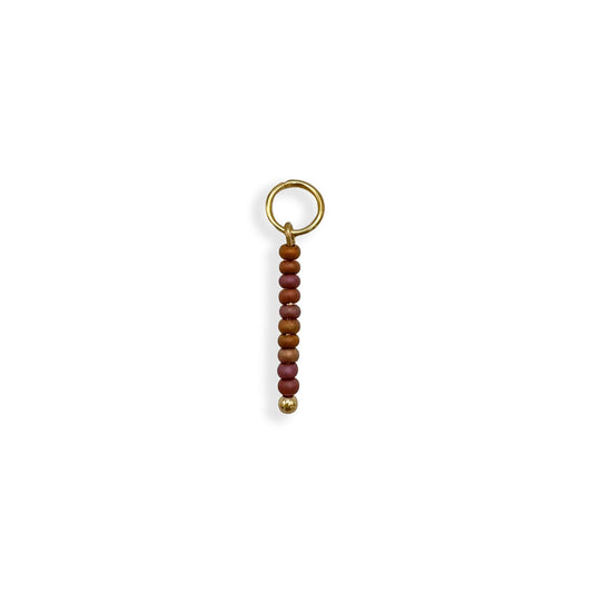 Dainty Autumn Beaded Charm - Gold