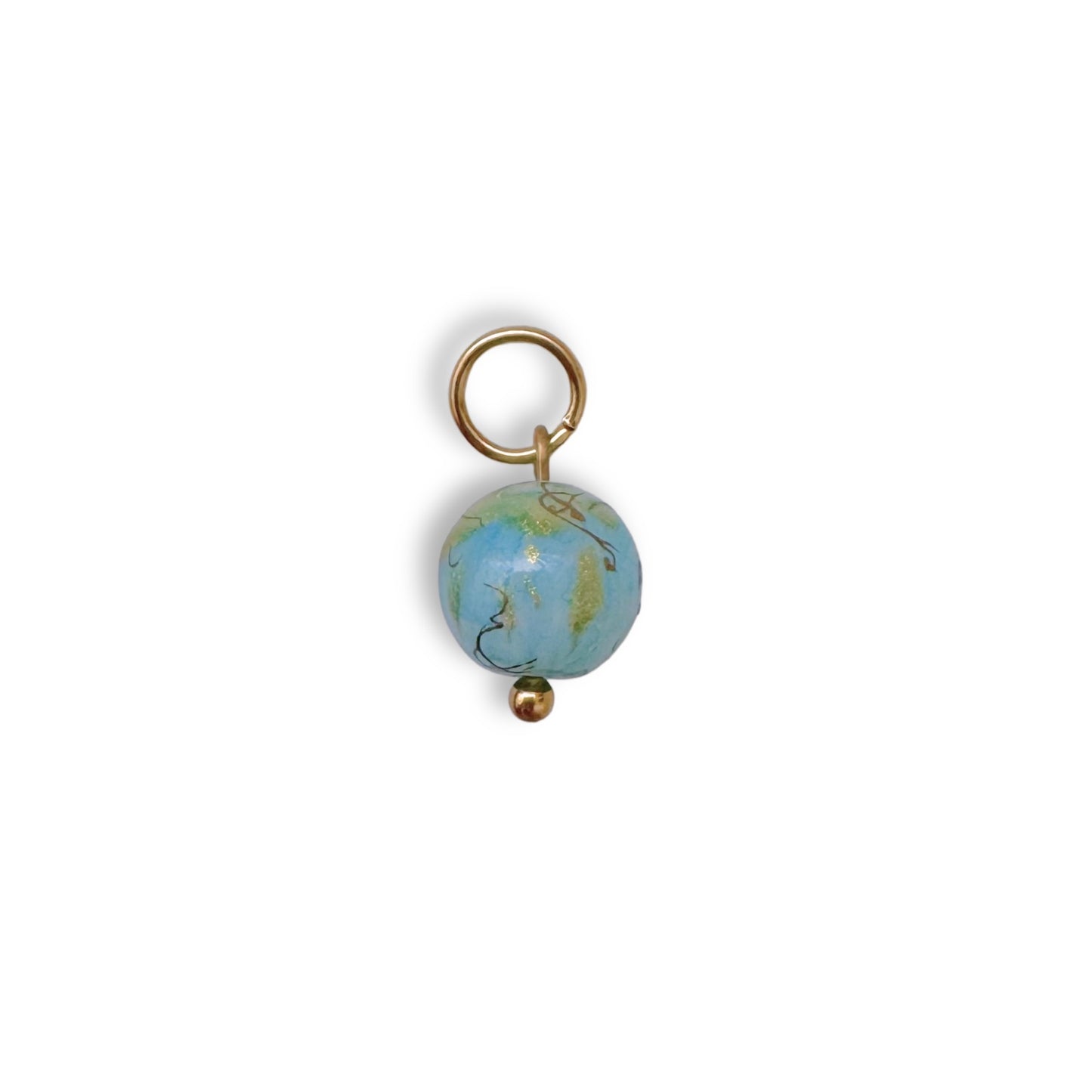 Ocean Pop Beaded Charm - Gold