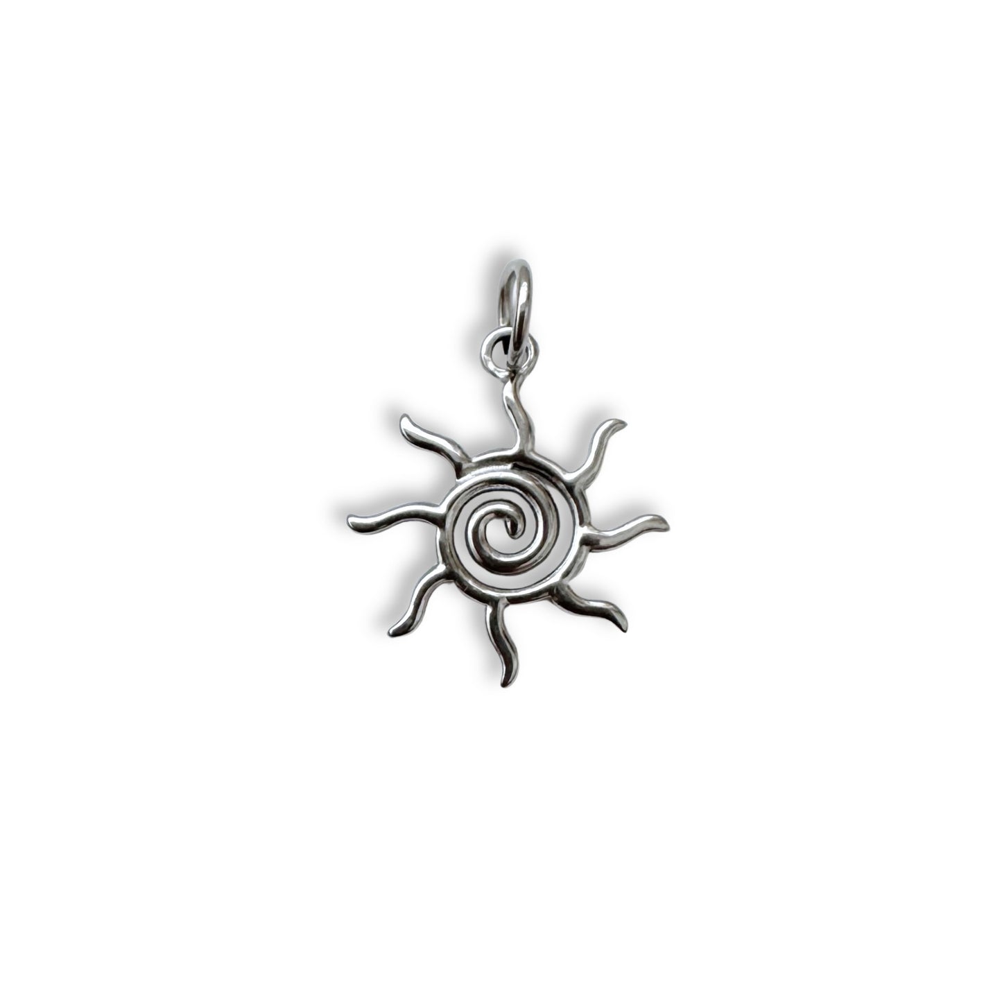 Silver Sun Charm