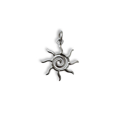 Silver Sun Charm
