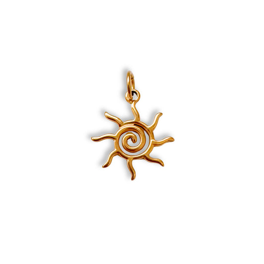 Gold Sun Charm