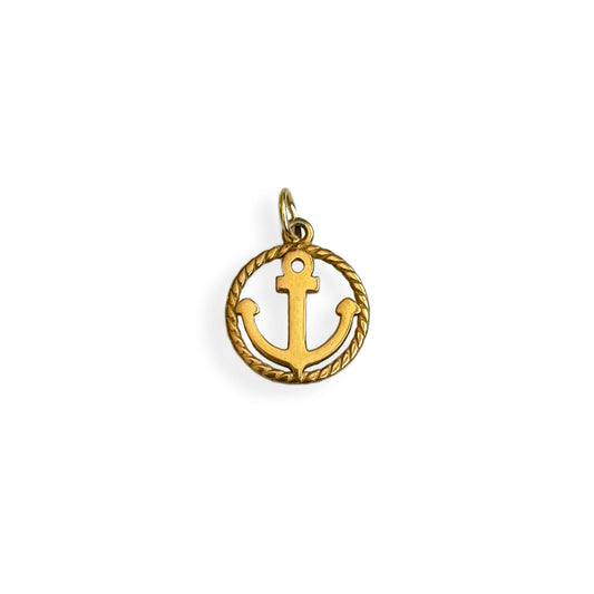 Gold Anchor Charm