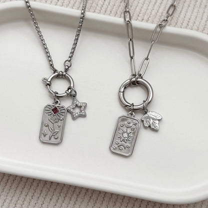 Silver Celestial Tarot Charm