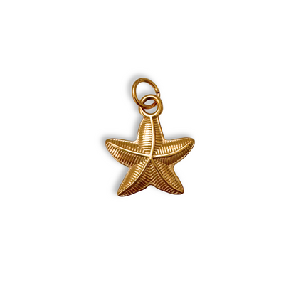 Gold Chunky Starfish Charm