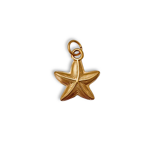 Gold Chunky Starfish Charm