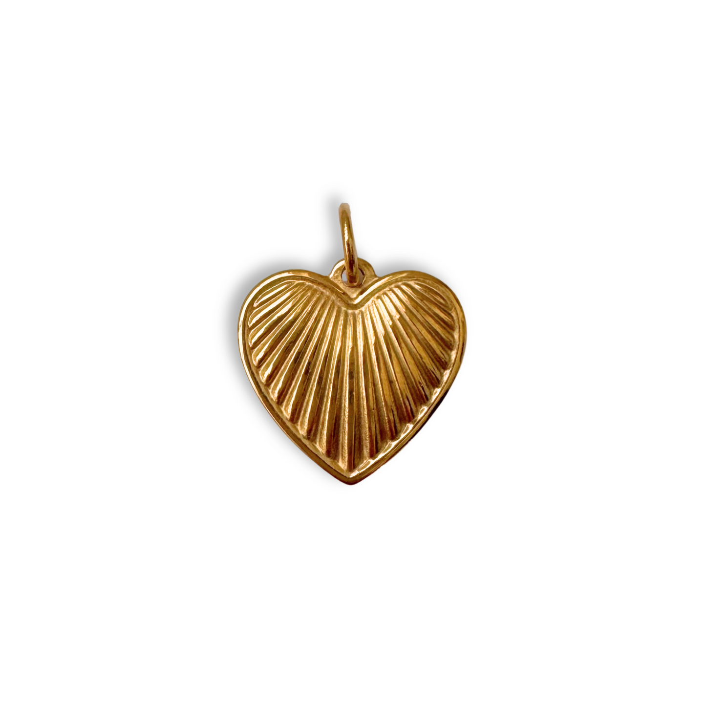 Gold Classic Heart Charm