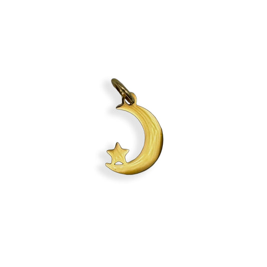 Gold Crescent Moon Charm