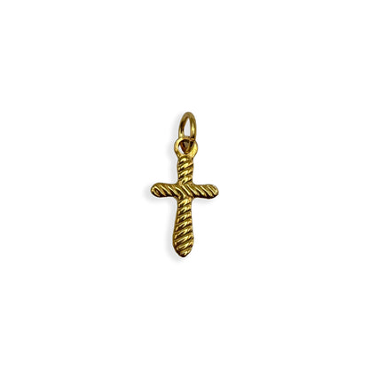 Gold Cross Charm