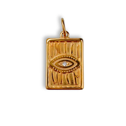 Gold All Seeing Eye Charm