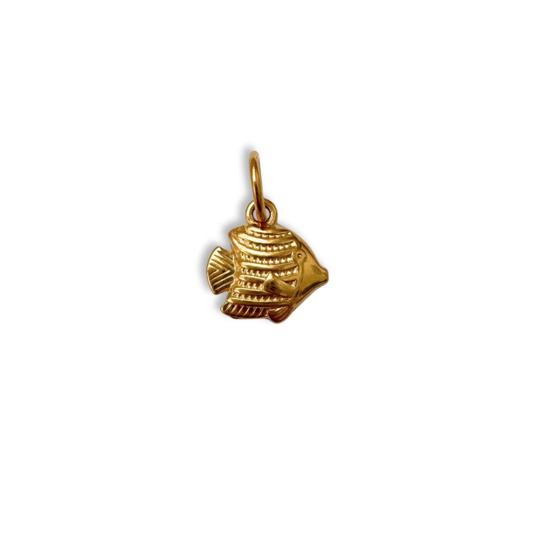 Gold Angel Fish Charm