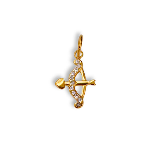 Gold Bow & Arrow Charm