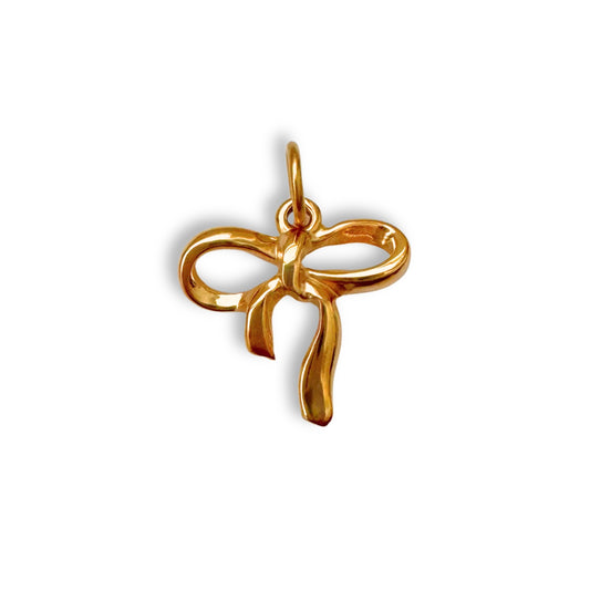 Gold Bow Charm
