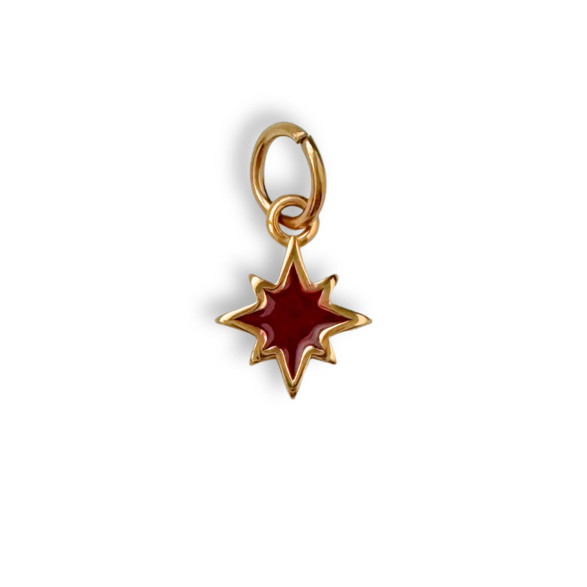 Gold Brown Star Charm