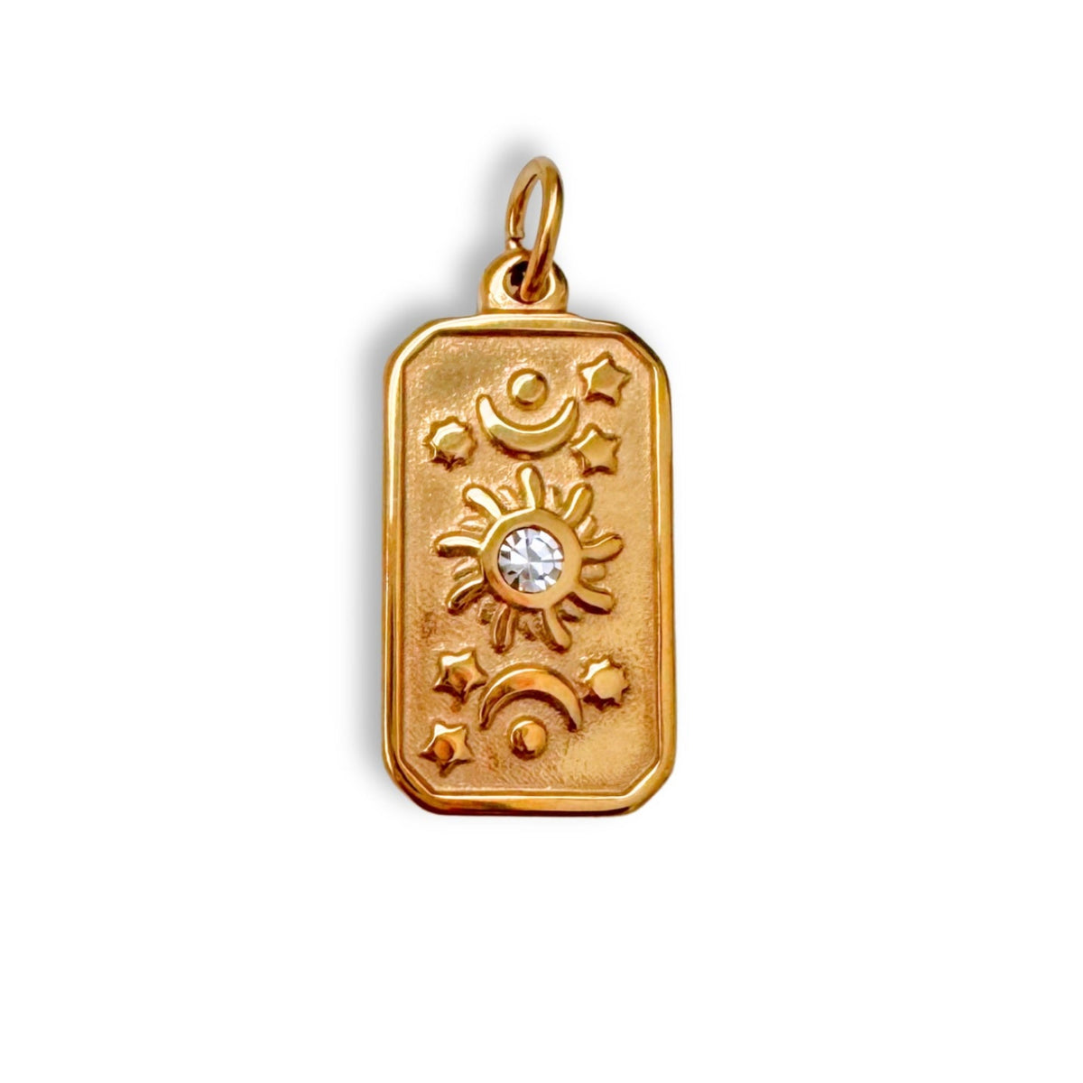 Gold Celestial Tarot Charm