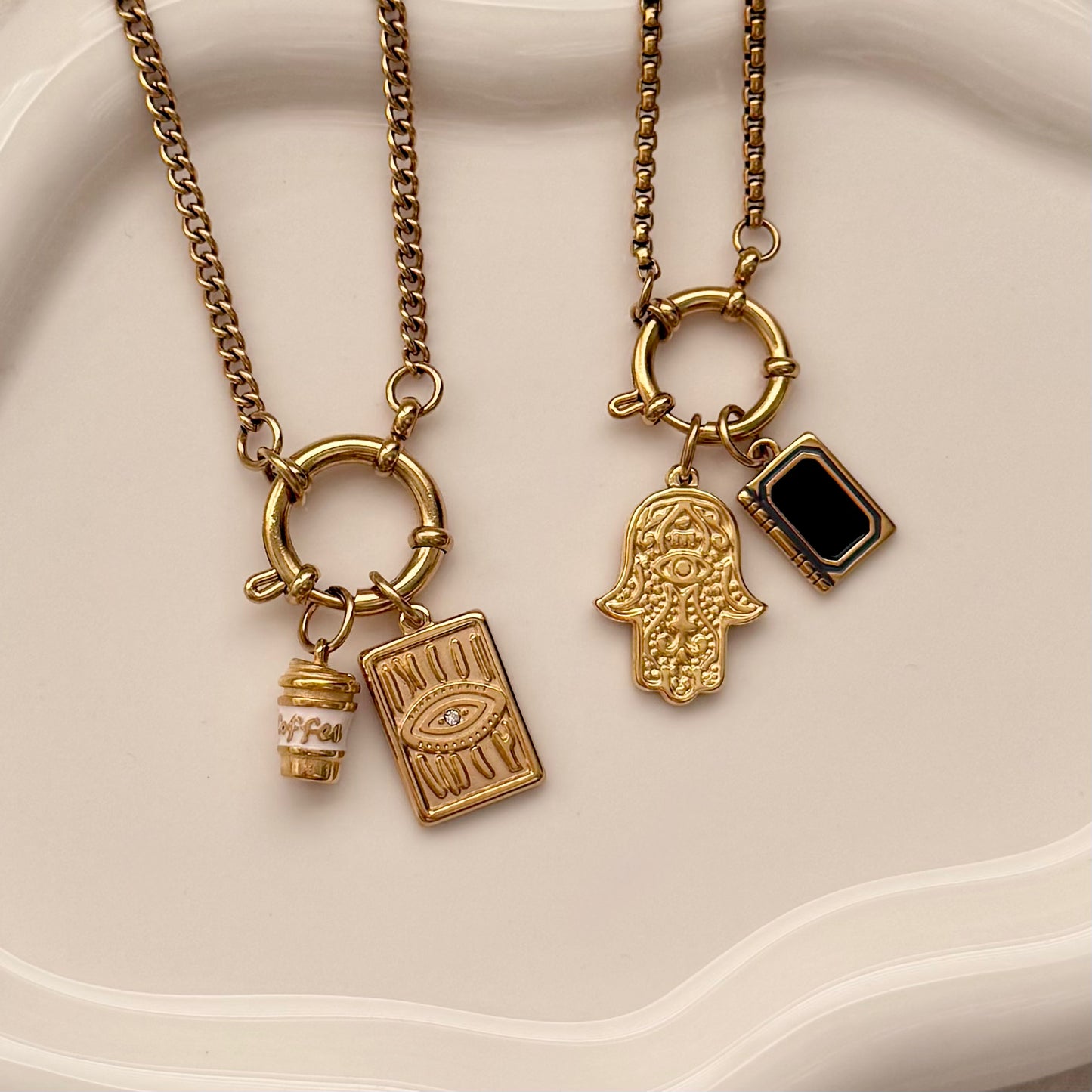 Gold All Seeing Eye Charm