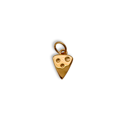 Gold Cheese Charm